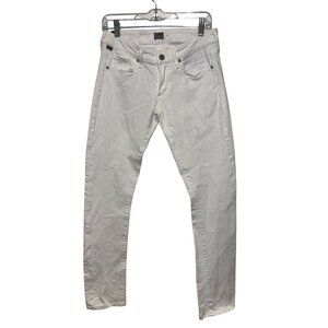 Citizens Of Humanity White Denim Jeans Womens Size 27 Slim Straight Fit Classic